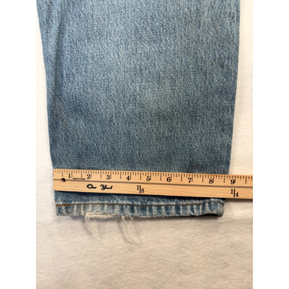 Vintage Levis 505 Regular Fit Straight Leg Jeans Light Wash Denim 40x32 Canada - Picture 10 of 11